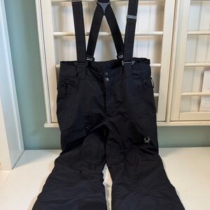 Spyder Men’s Black Ski Pants with Built-in Suspenders